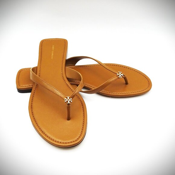 TORY BURCH Capri Medallion Flip Flop Sandals Size 9M - Picture 1 of 7